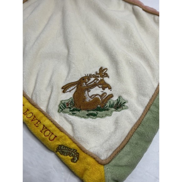 Guess How Much I Love You Bunny Baby Security Lovey Rabbit Kids Embroidery 15" - Picture 2 of 8